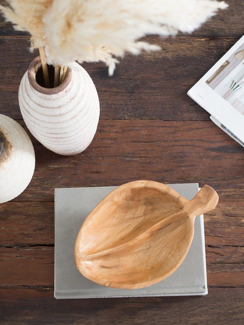 Чаша из тикового дерева Glasar 70652