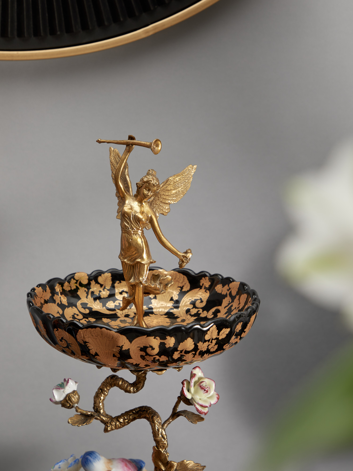 Блюдо для фркутов двухъярусное Glasar B683FC/U1/NB4199