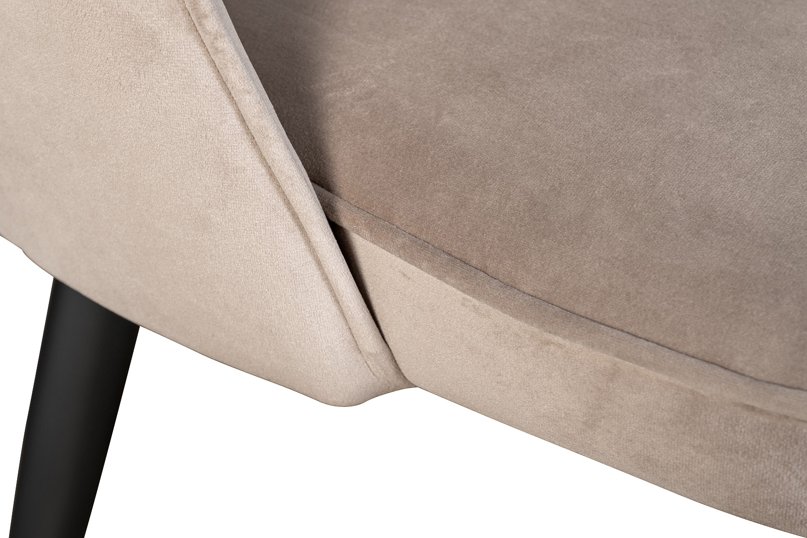 Стул велюровый серо-бежевый Garda Decor 30C-12280