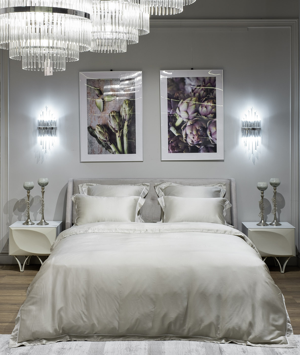 Комплект из 2х наволочек "Сопрано" 50х70см оливковый Garda Decor 107TD-D27DG-NAV SOPR OLIV