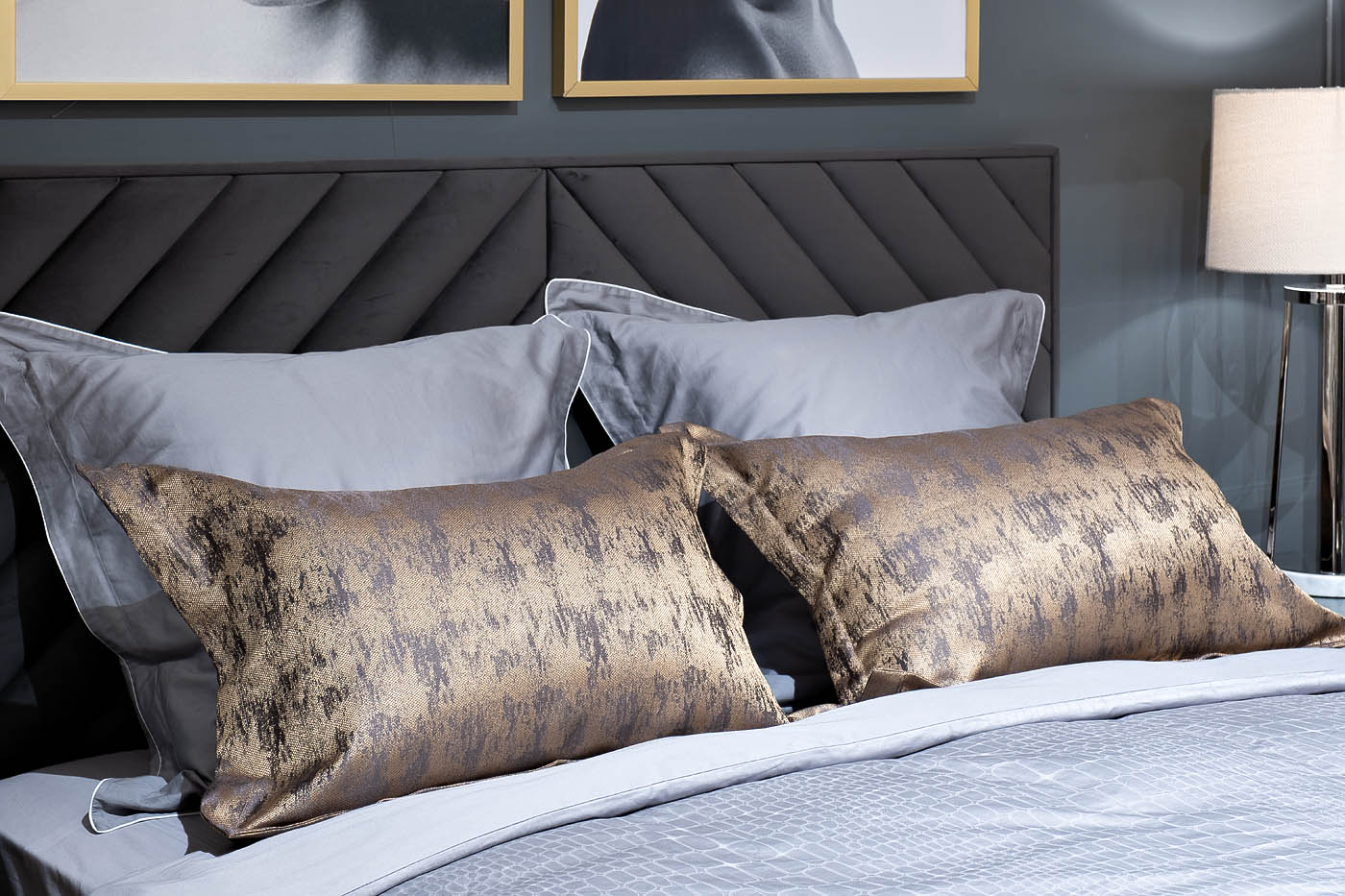 Комплект из 2х декоративных наволочек HOUSTON 50х70см золотой Garda Decor 121GD-10001