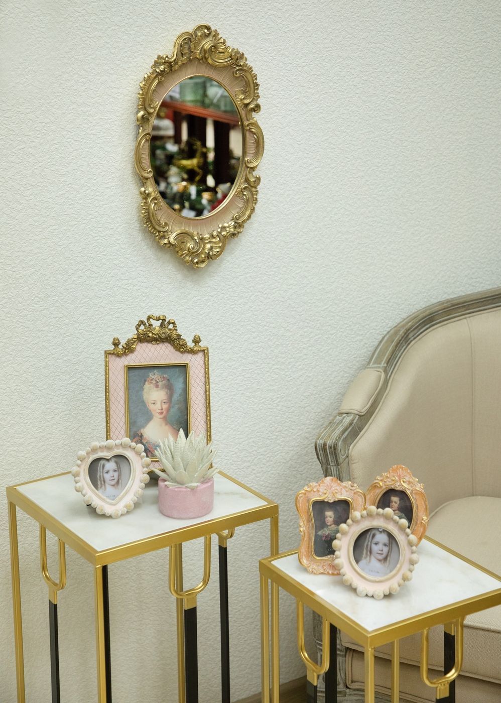 Зеркало настенное, под старину Glasar 28-351