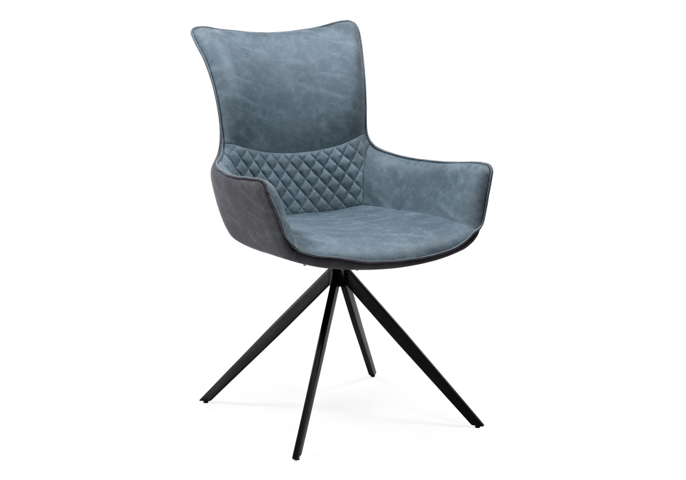 Стул Woodville Донаель крутящийся ткань kiprus 11/12 / черный глянец 528499