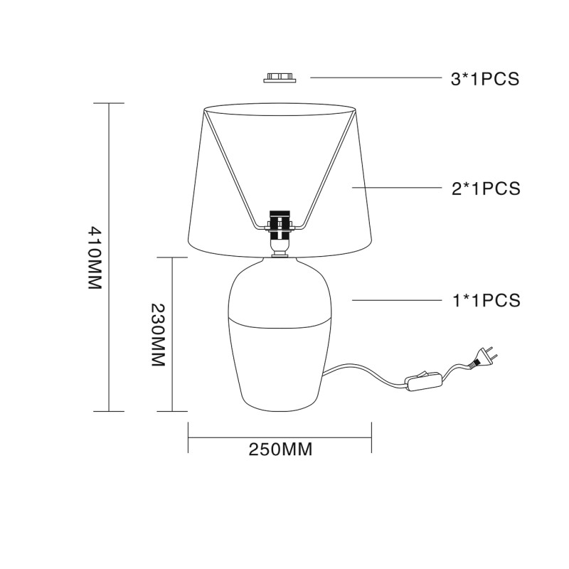 Настольная лампа Escada 10195/L White
