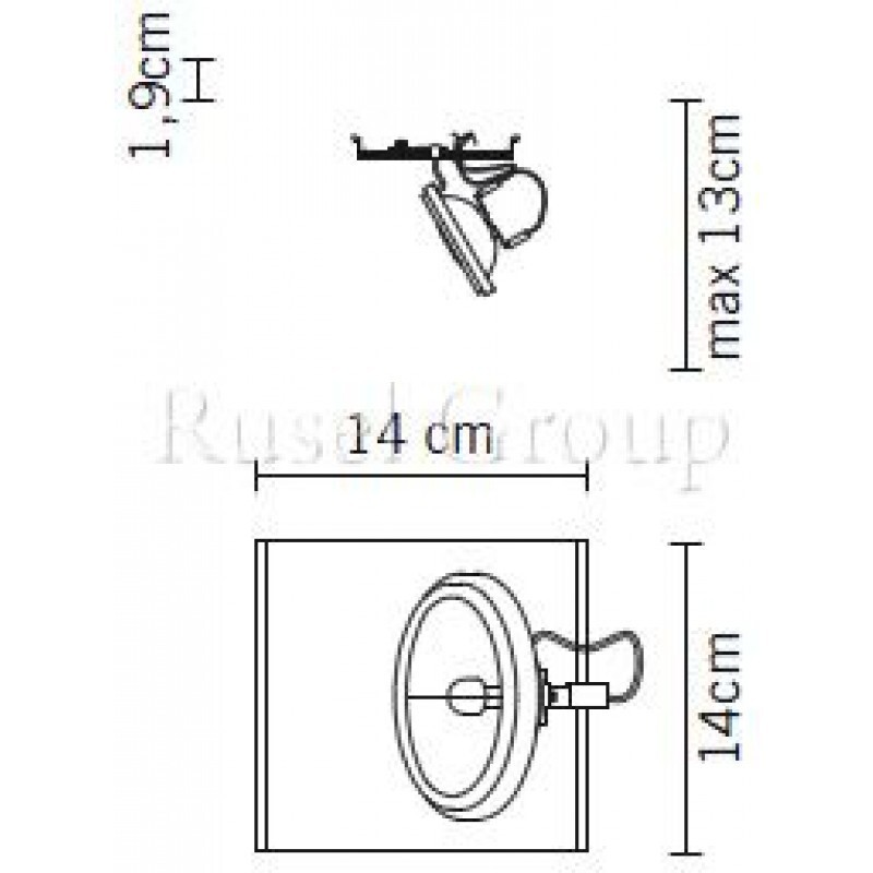 Встраиваемый светильник Fabbian Zen D67 L25