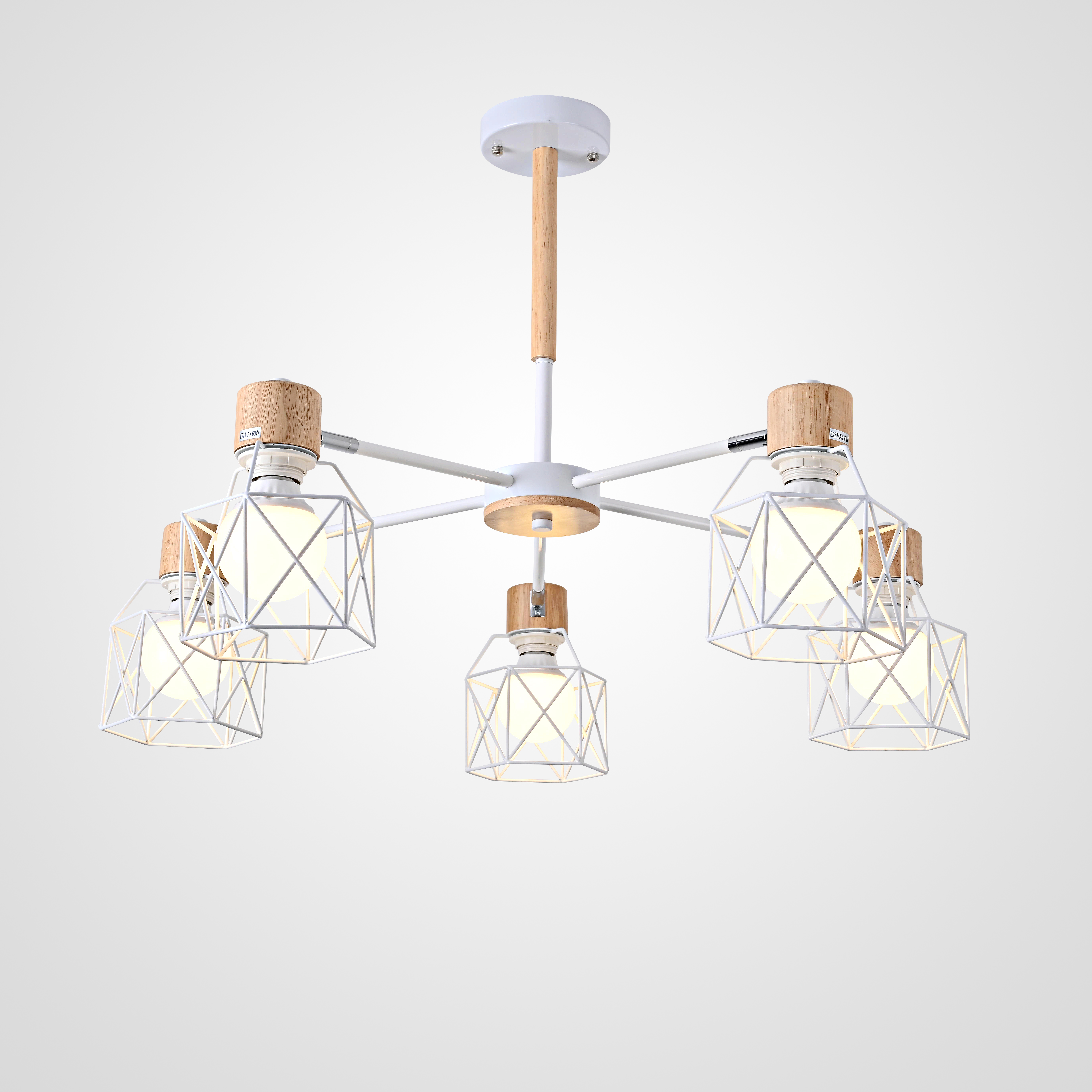 Потолочная Люстра Corf B3 White 5 Lamps By Imperiumloft