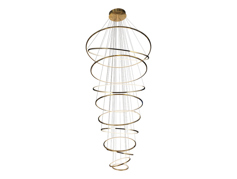 Каскадная люстра Newport 15211/S champagne gold