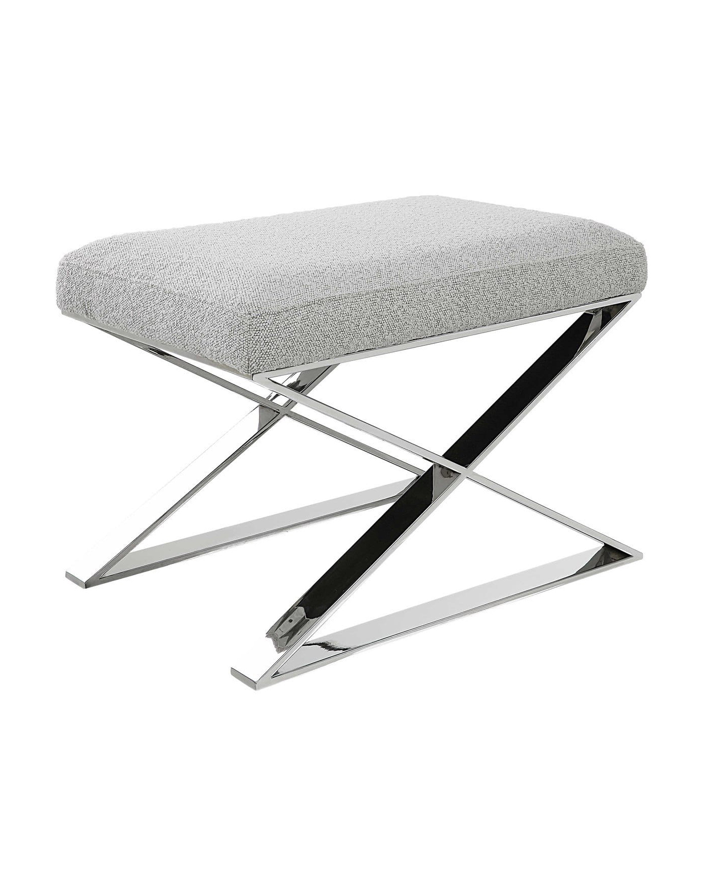 Серая банкетка Роан Louvre Home LHFPSO3459RJ