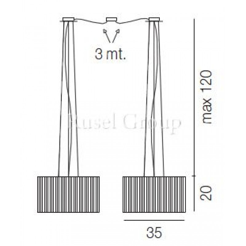 Подвесной светильник Vistosi CHIMERA_09 SP P D2