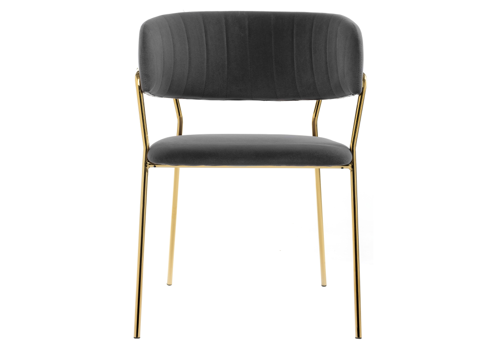 Стул Woodville Kamelia grey / gold 11777