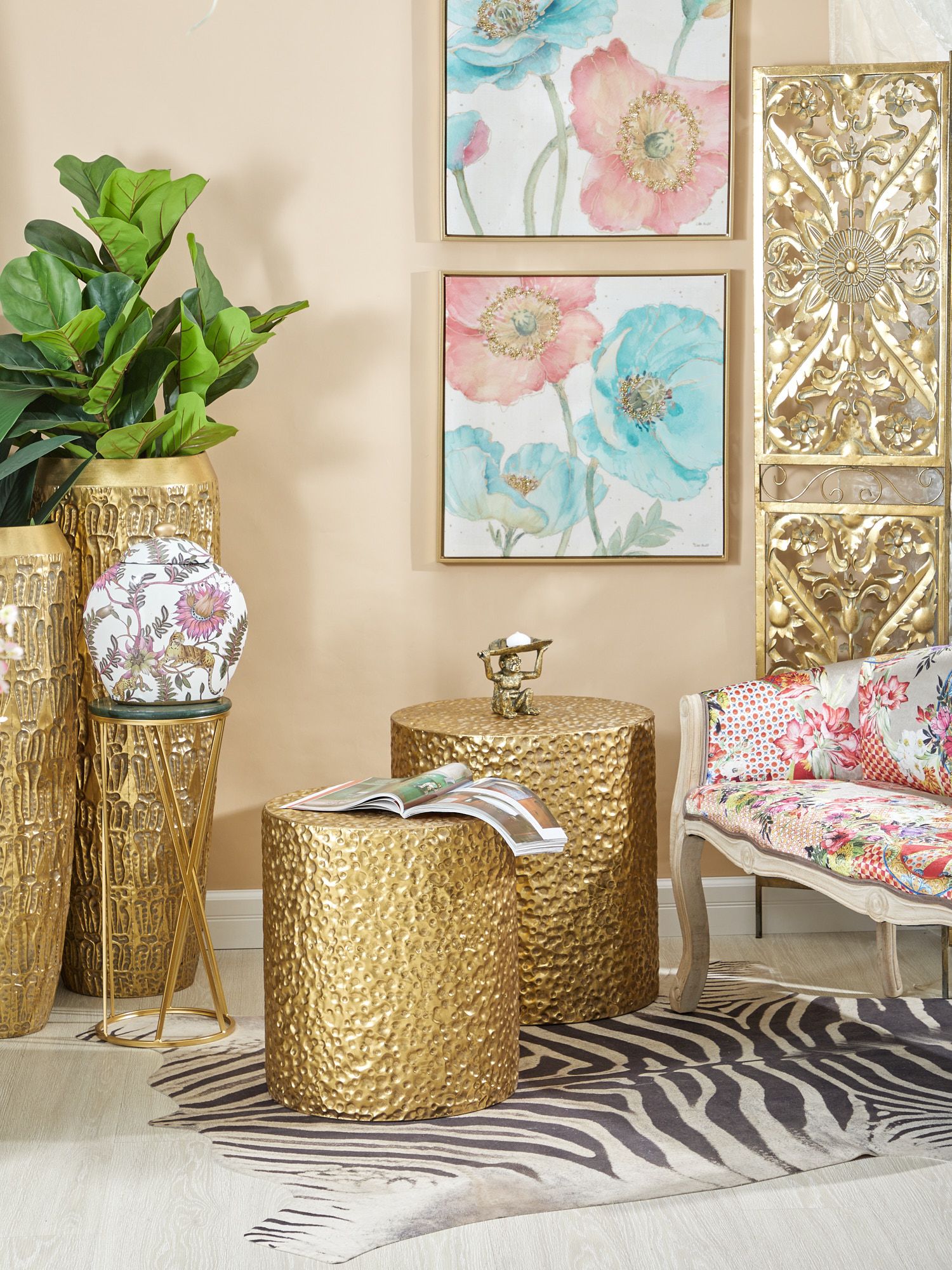 Столики интерьерные Калахари, набор Glasar 57-298