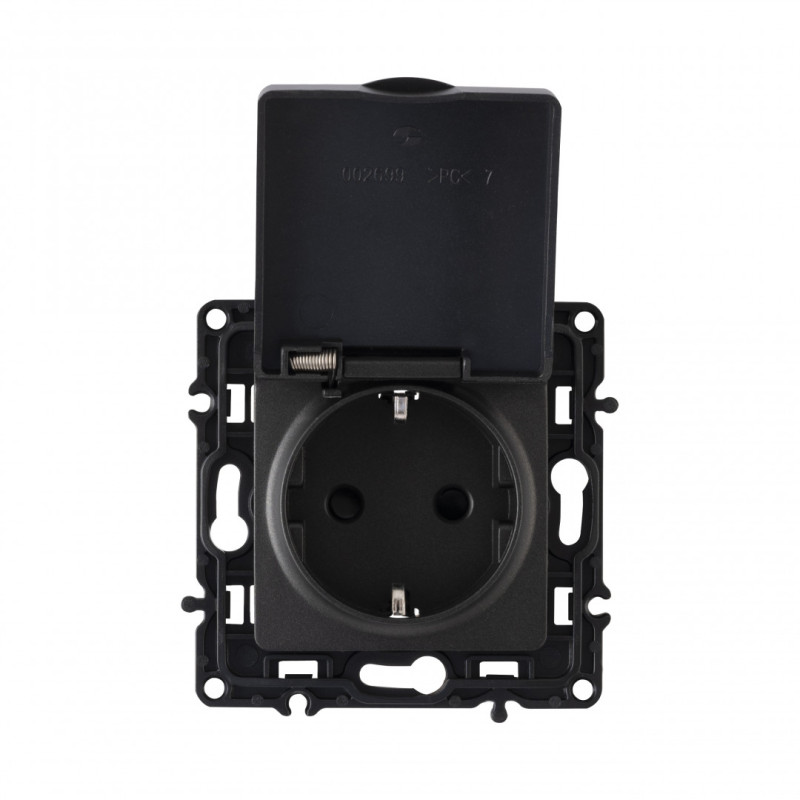 Розетка Arte Milano 217.41-1.black