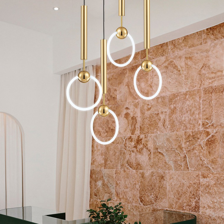 Подвесной светильник RING S D20 Розовое золото by ImperiumLoft