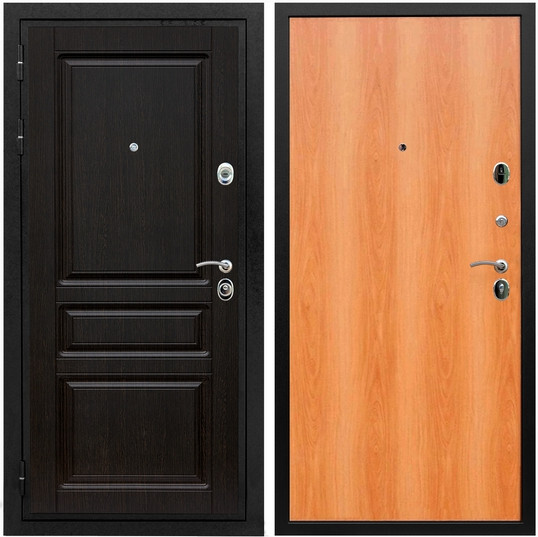 Дверь входная Graf Премиум-Н МДФ 16 мм ФЛ-243 Венге / МДФ 6 мм ПЭ Миланский орех