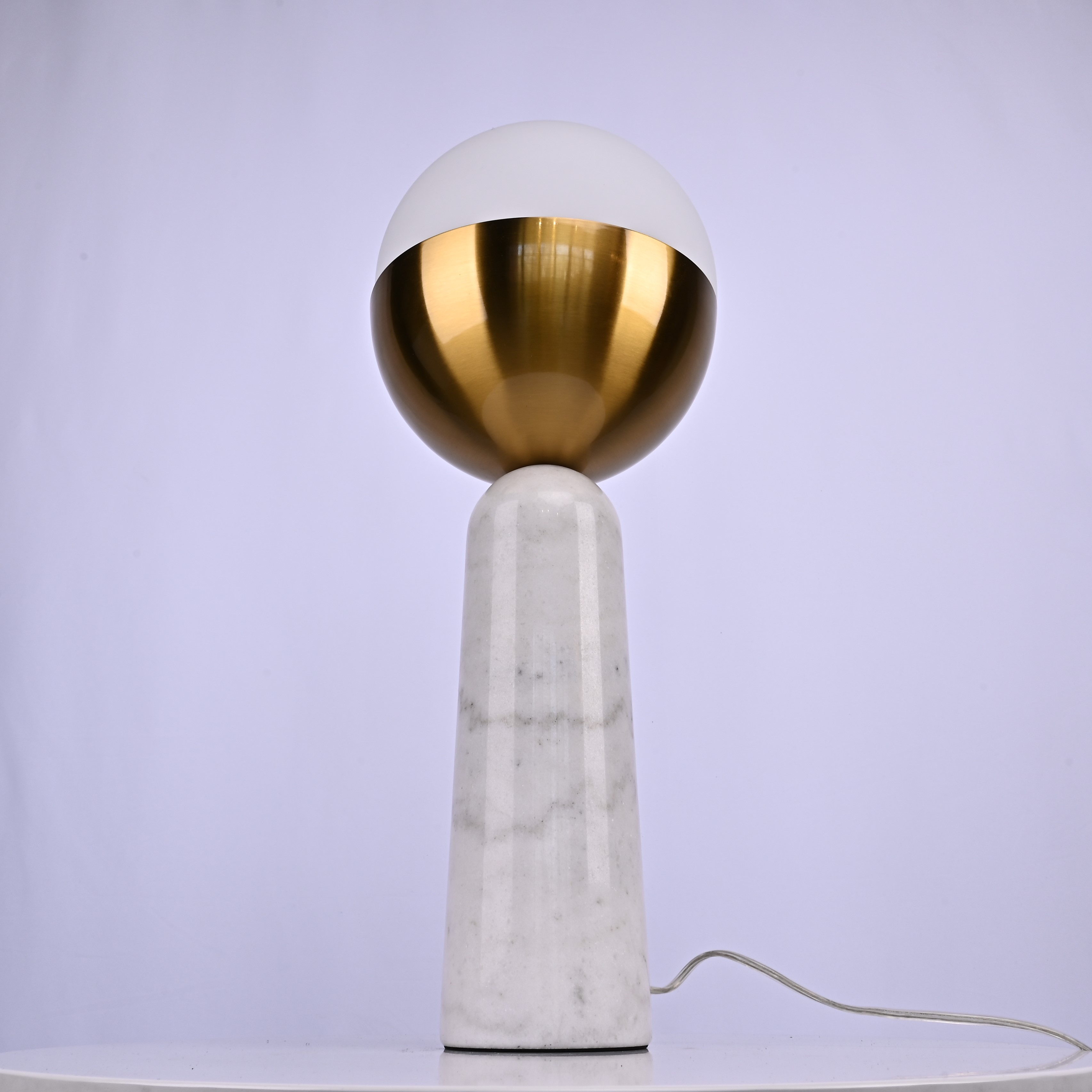 Настольная Лампа Marble Globe White By Imperiumloft