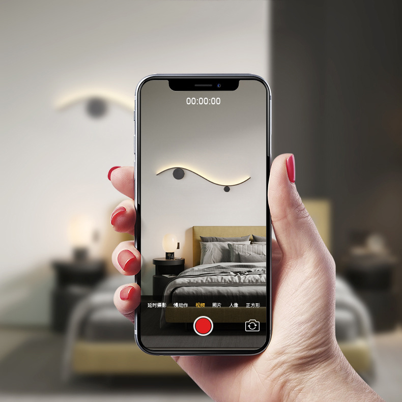 Настенный светильник TEMP L80 Black by ImperiumLoft