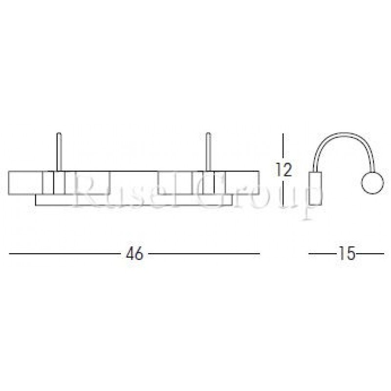 Настенный светильник Linea Light Fotis 3674