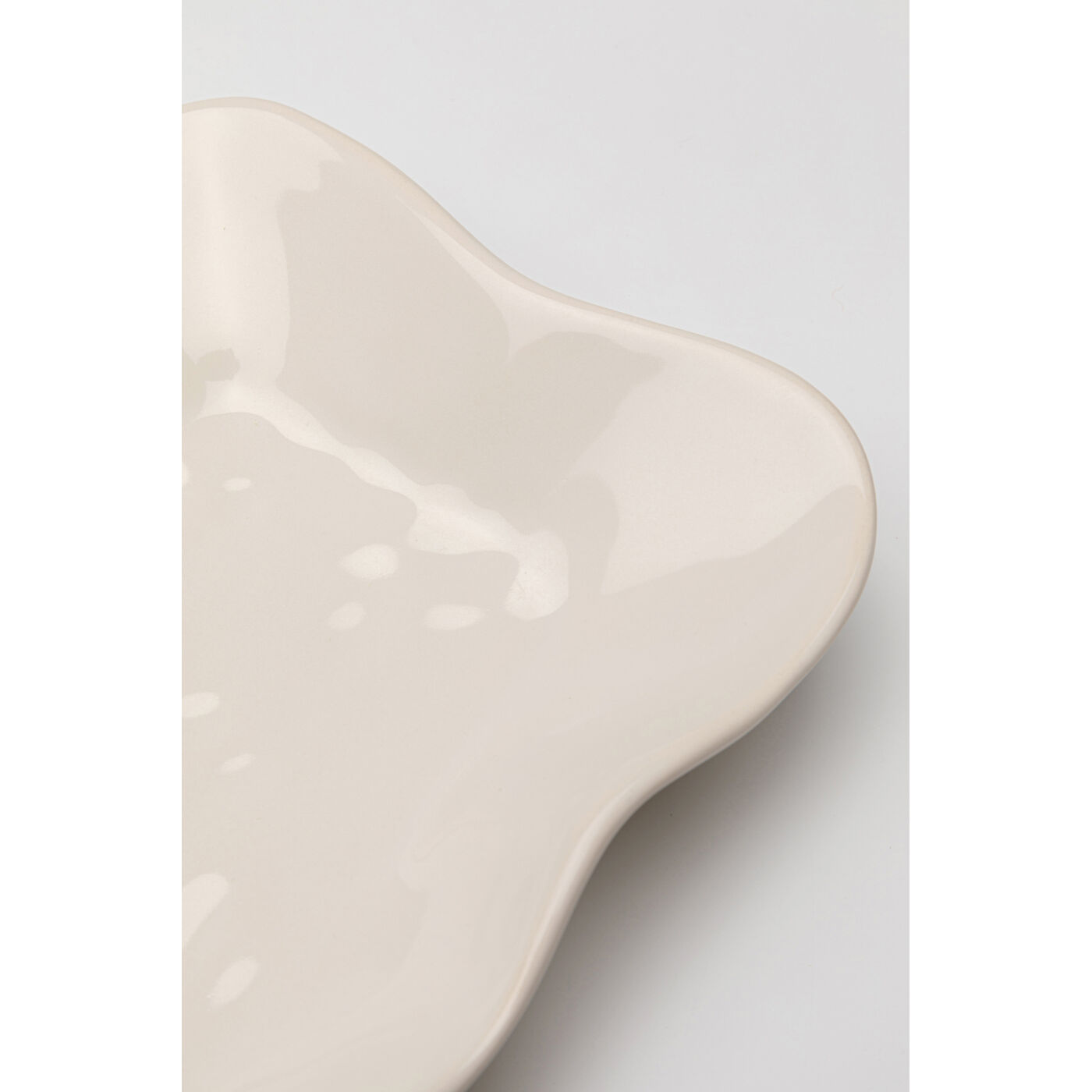 Тарелка сервировочная Organic Cream 17x26cm KARE 58197