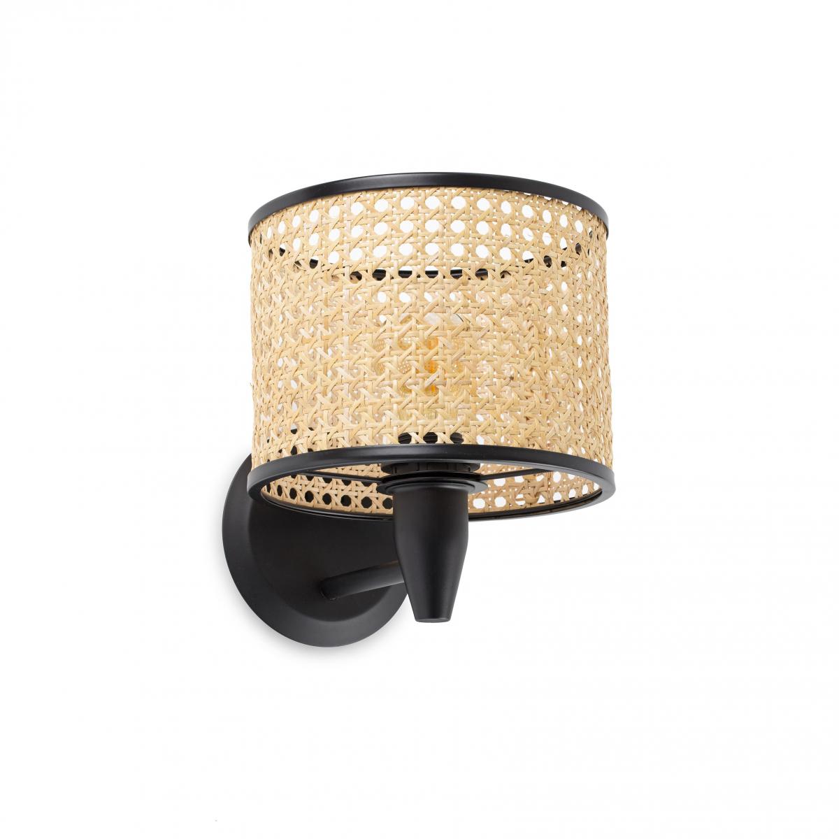 Бра Mambo черный/ротанг Faro