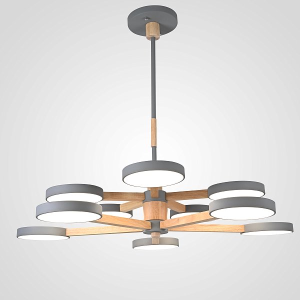 Подвесная люстра TURNA DBL L10 Gray by ImperiumLoft