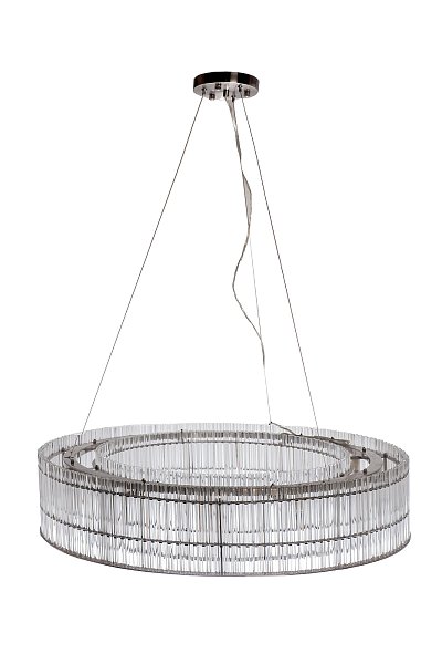 Люстра подвесная прозрачное стекло/античный никель Garda Decor 91GH-80568
