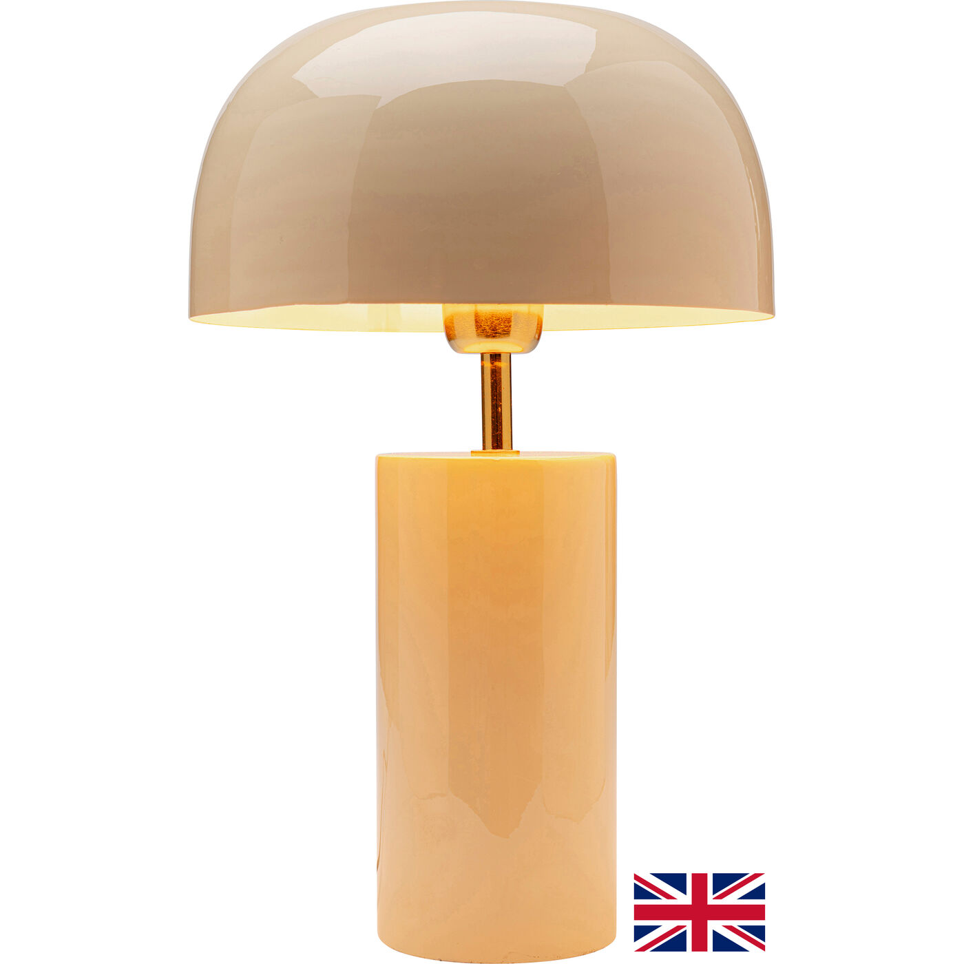 Светильник настольный Loungy Ecru White 38cm UK KARE 46560