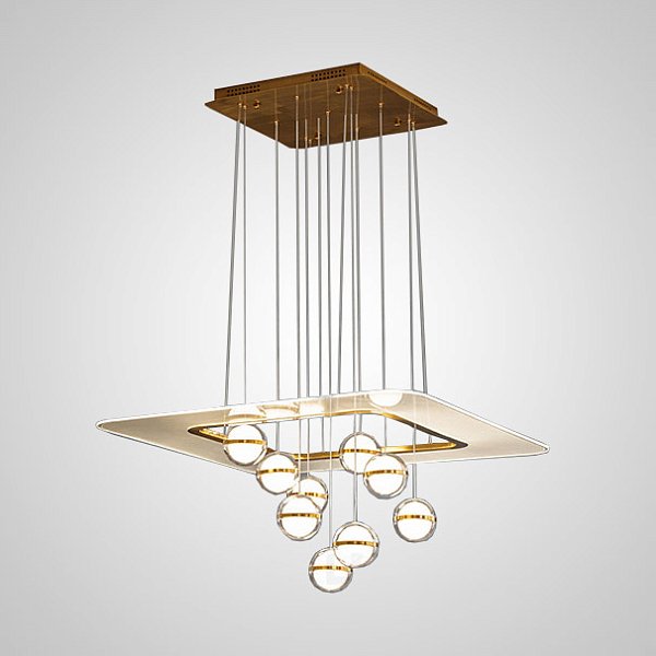 Подвесная люстра SVENDA L9 Square by ImperiumLoft