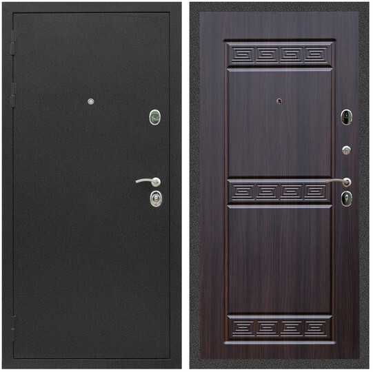 Дверь входная Graf Люкс ТП-70 Черный крокодил / МДФ 10 мм ФЛ-242 Эковенге