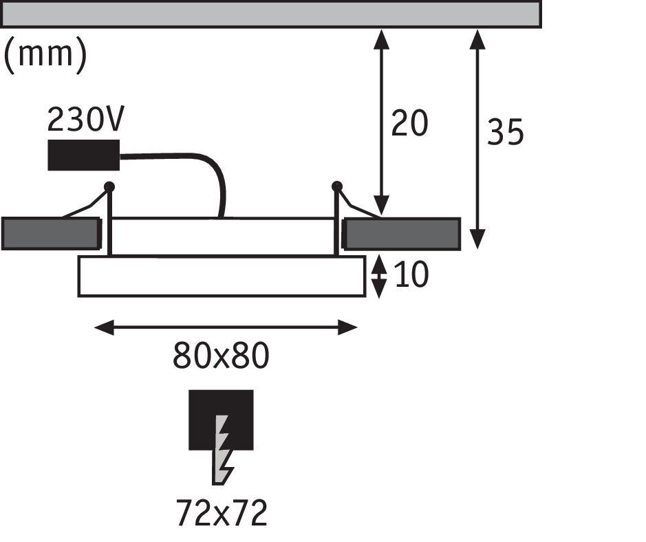 Встраиваемый светильник Paulmann 92954