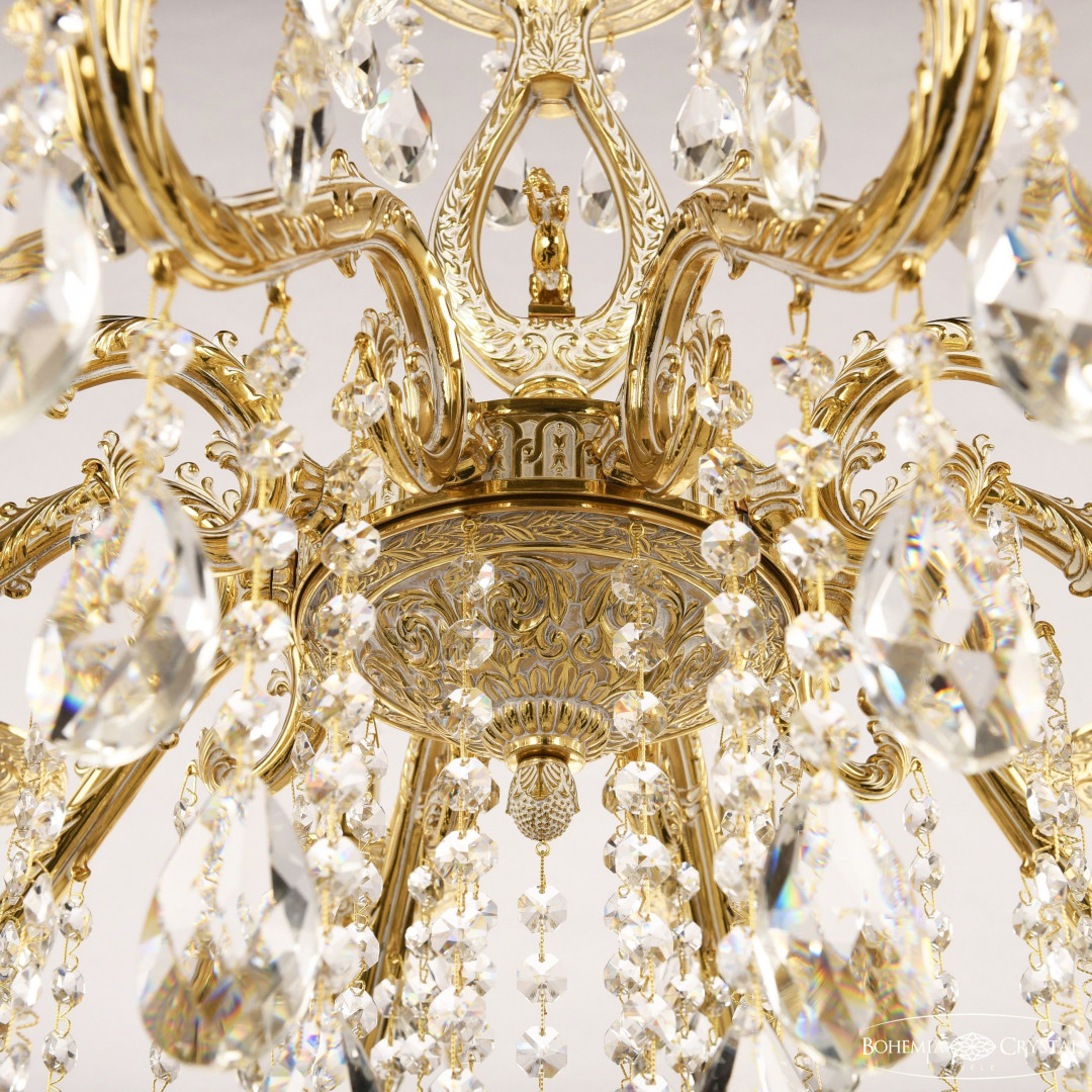 Люстра бронзовая с хрусталём 71402/10/210 B GW FH1S