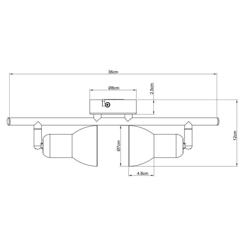 Спот Arte Lamp A3115PL-2SS