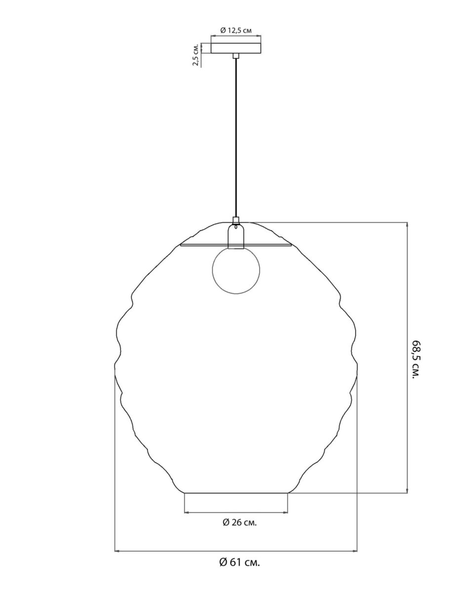 Большой металлический светильник Роланд Louvre Home LHLPN060324SWL