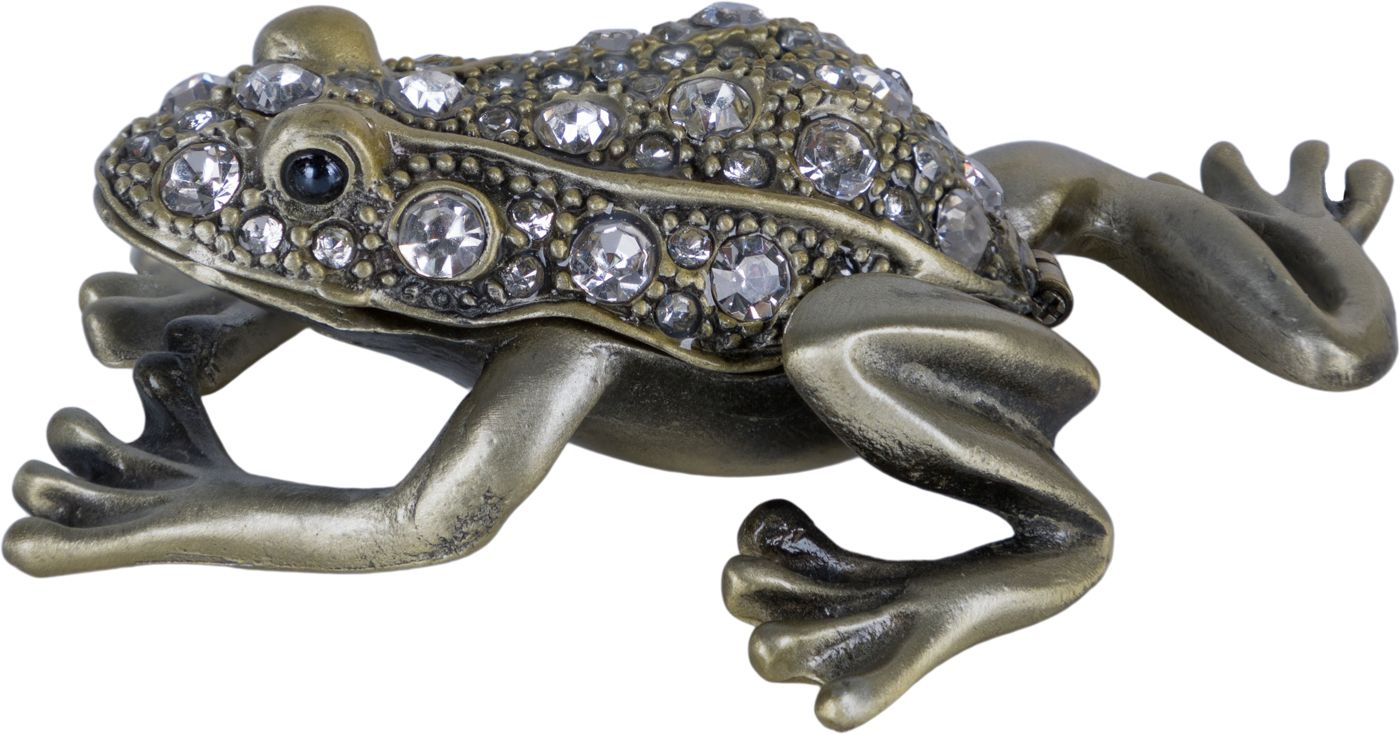 Шкатулка для драгоценностей со стразами Лягушка Glasar 39-088