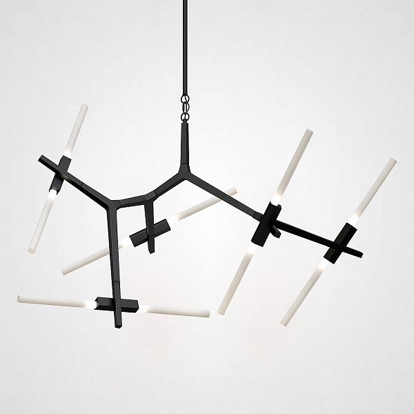 Люстра Агнес Chandelier Summer 10 Black by ImperiumLoft