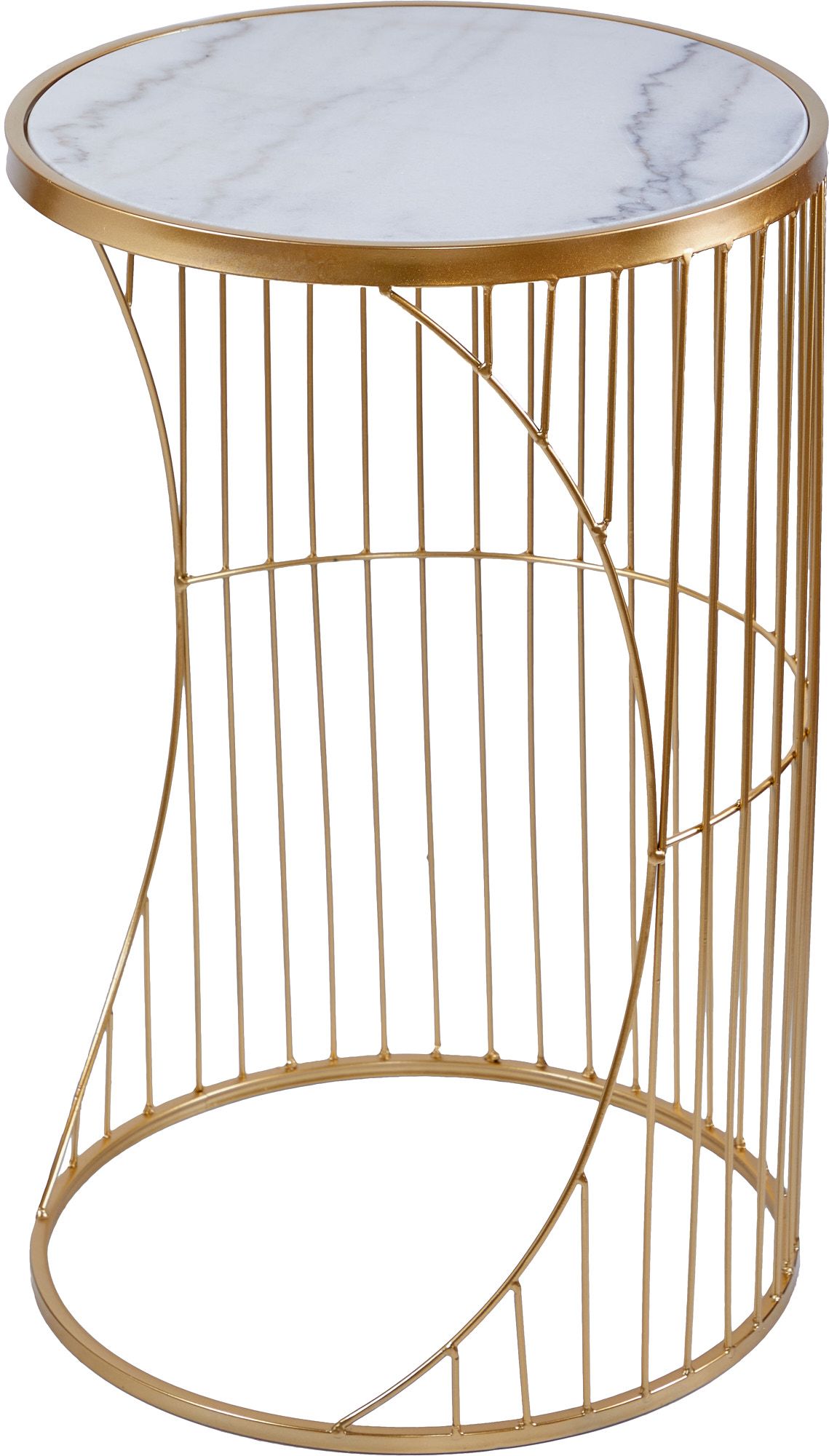 Столик интерьерный с белым мрамором Glasar 54-054