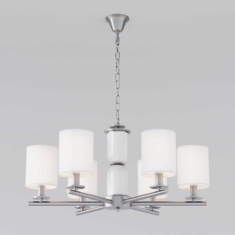 Подвесная люстра Eurosvet 60146/6 никель