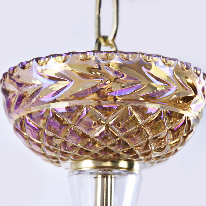 Подвесная люстра Bohemia Ivele Crystal 1310/5/165 G Cl/Shampan/M-1F