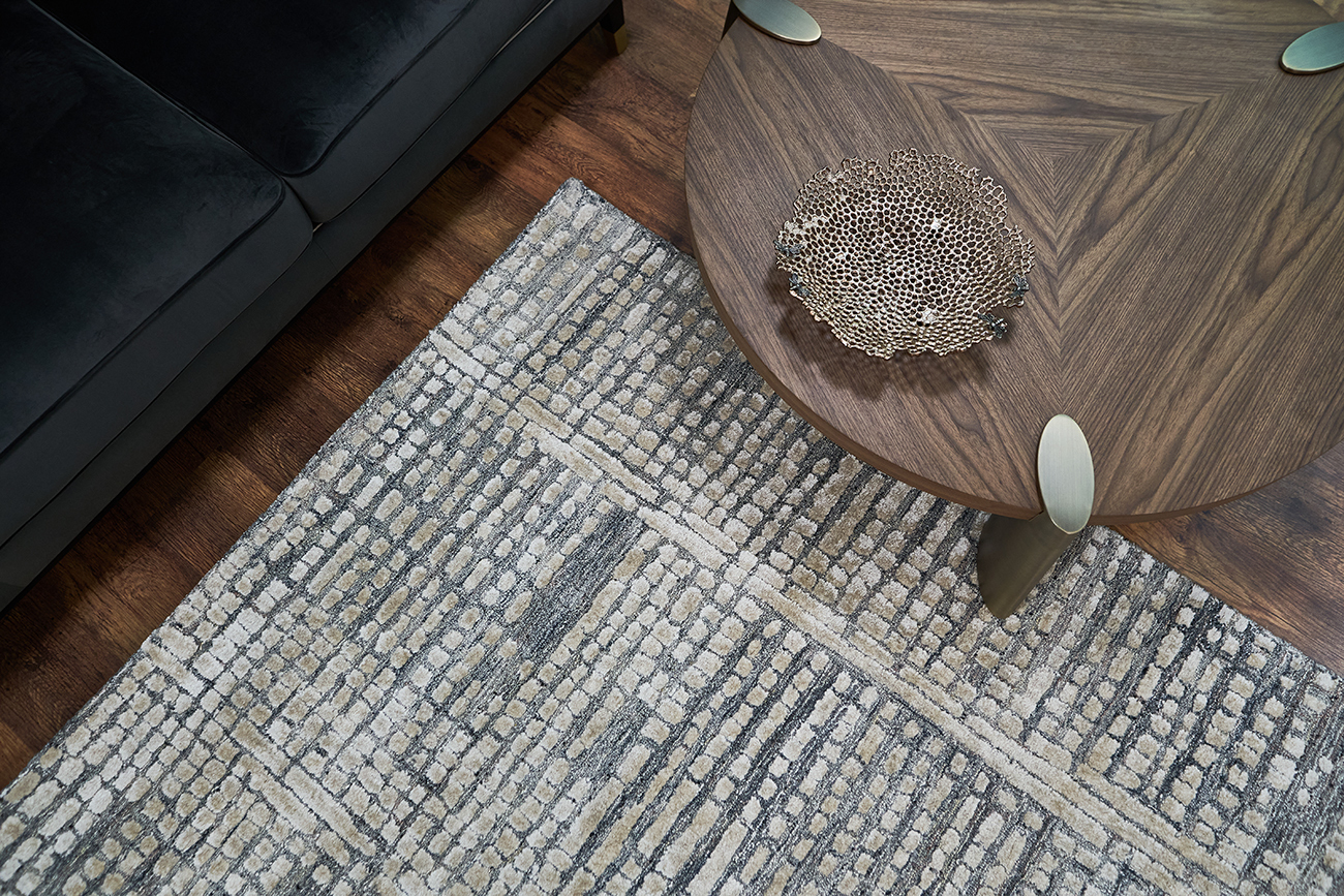 Ковер Wilton 1,6х2,3м, 60% бамбук, 40% шерсть Garda Decor 75-WLN-02 160*230