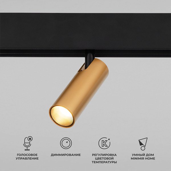 Светильник на шине Elektrostandard 85070/01 Slim Magnetic (латунь)