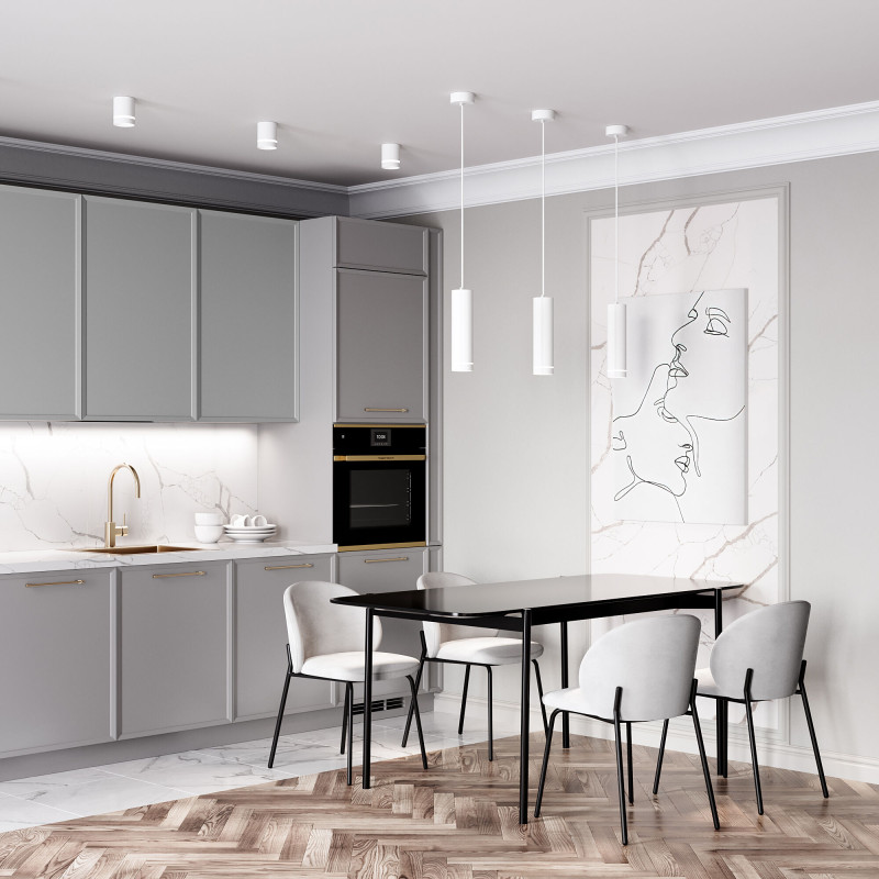 Накладной светильник Elektrostandard DLR021 9W 3000K белый матовый