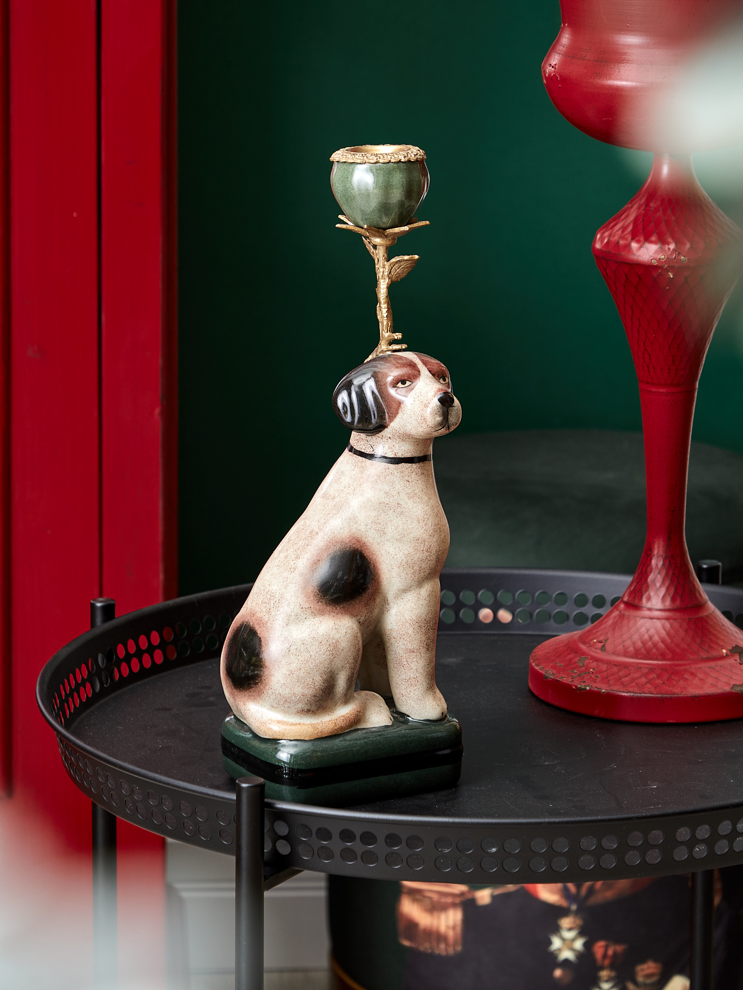 Подсвечник Собачка Glasar F504BC/HFU1069