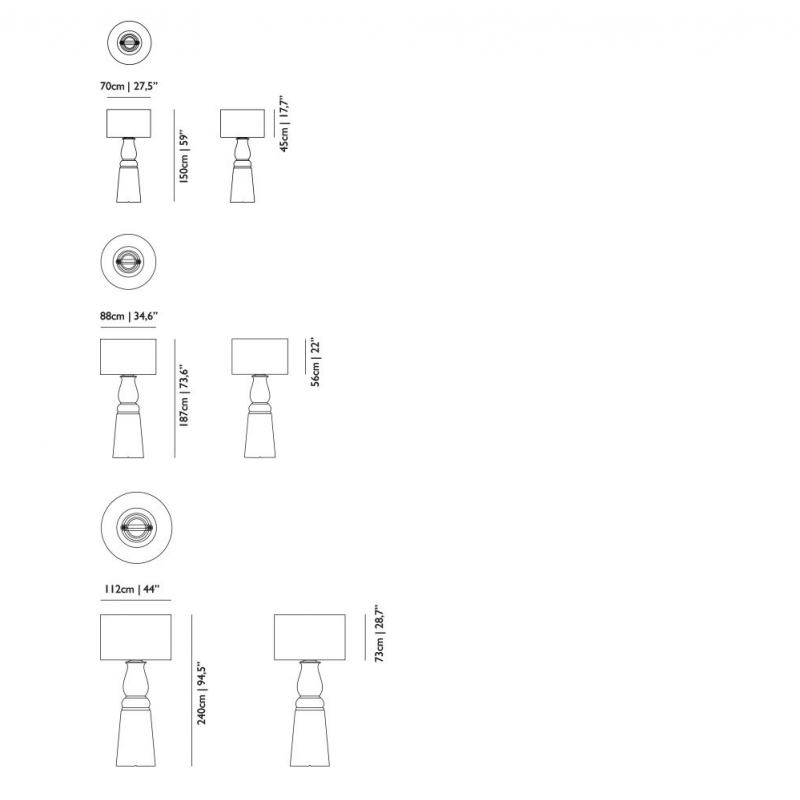 Напольный светильник Moooi Farooo base M black