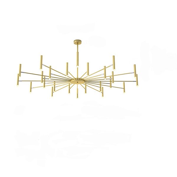 Люстра POP P40 Chandelier 24 lamps D180 Mod.B Gold by ImperiumLoft