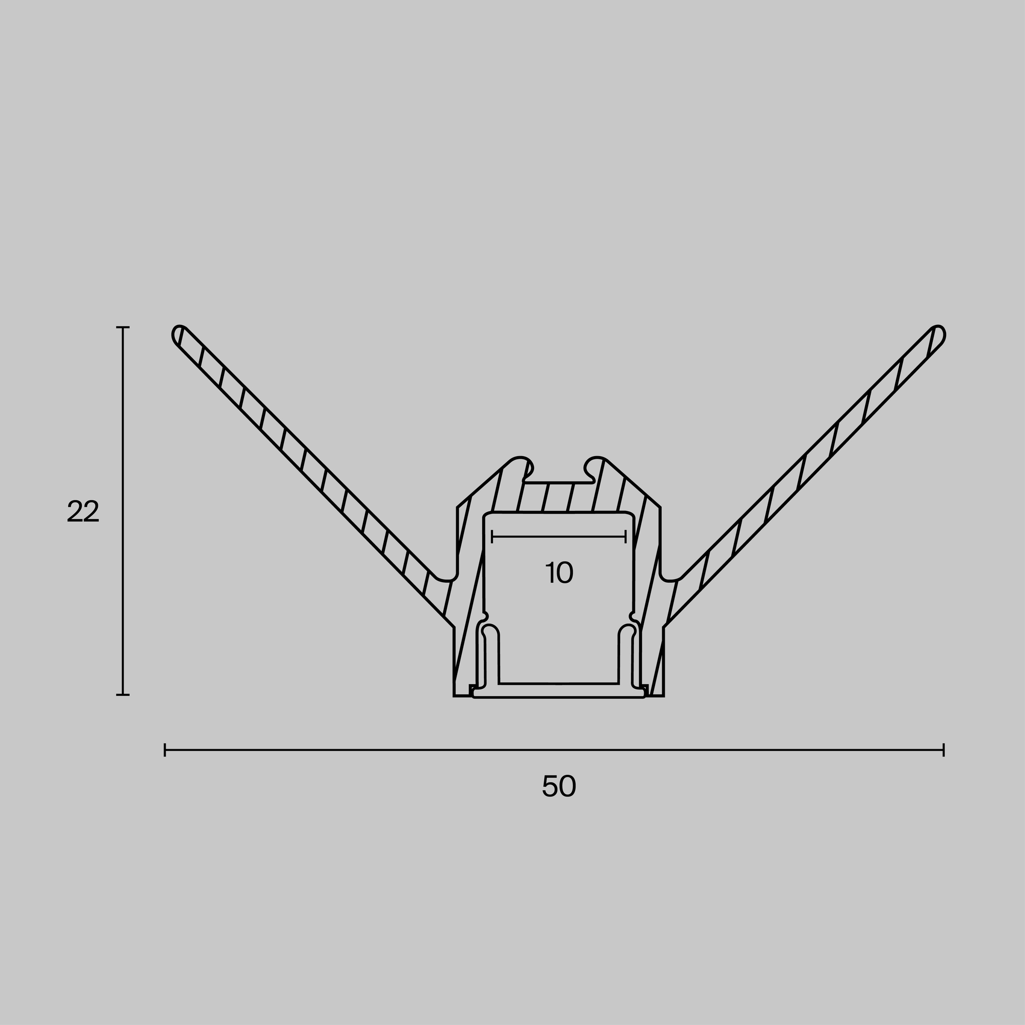 Комплектующие к светодиодной ленте Led Strip ALM-5022-S-2M