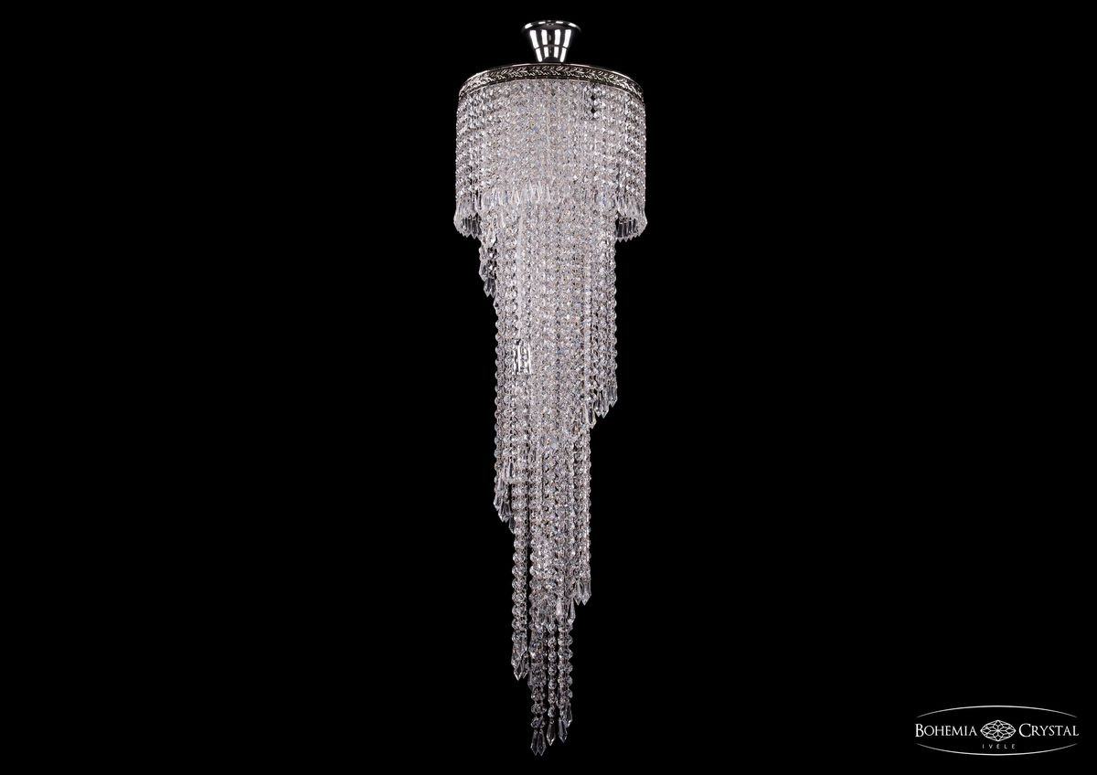 Люстра спираль хрустальная 8311/30-100 Ni Bohemia Ivele Crystal