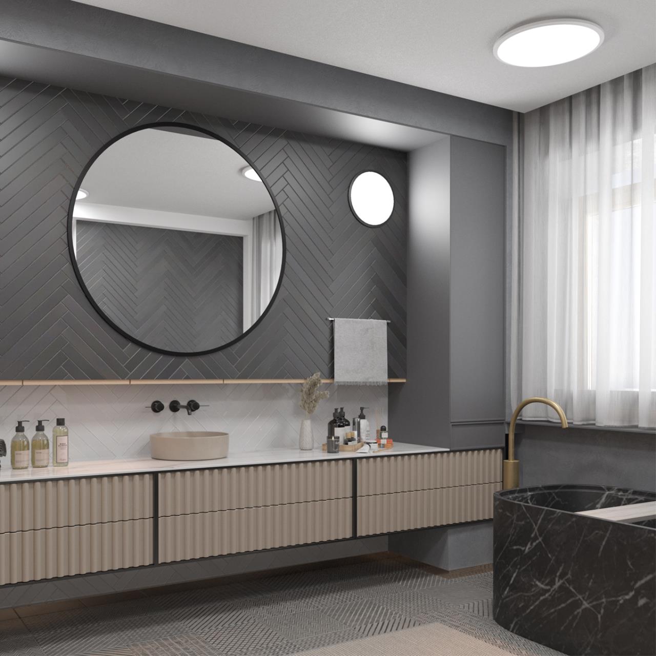 Светильник накладной влагозащищенный диммируемый с датчиком движения (пульт ДУ в комплекте) Novotech 359213