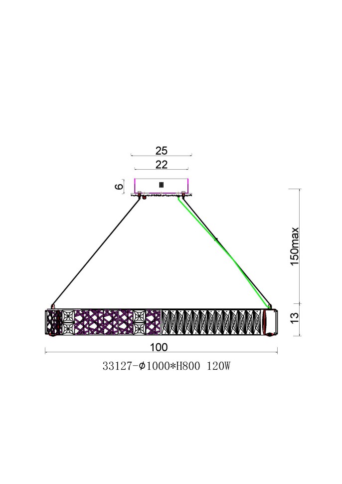 Люстра подвесная Fluorite FL1057-10P