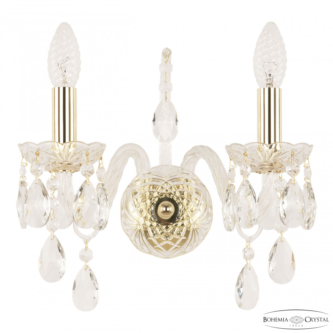 Бра хрустальные 105B/2/141 G Bohemia Ivele Crystal