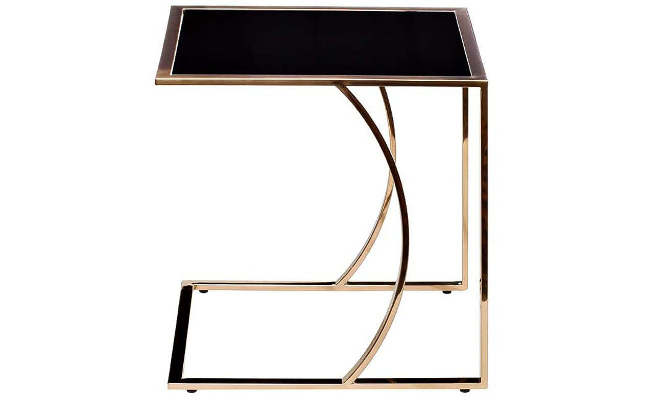 Стол журнальный на металлическом каркасе Garda Decor 13RX5076M-GOLD