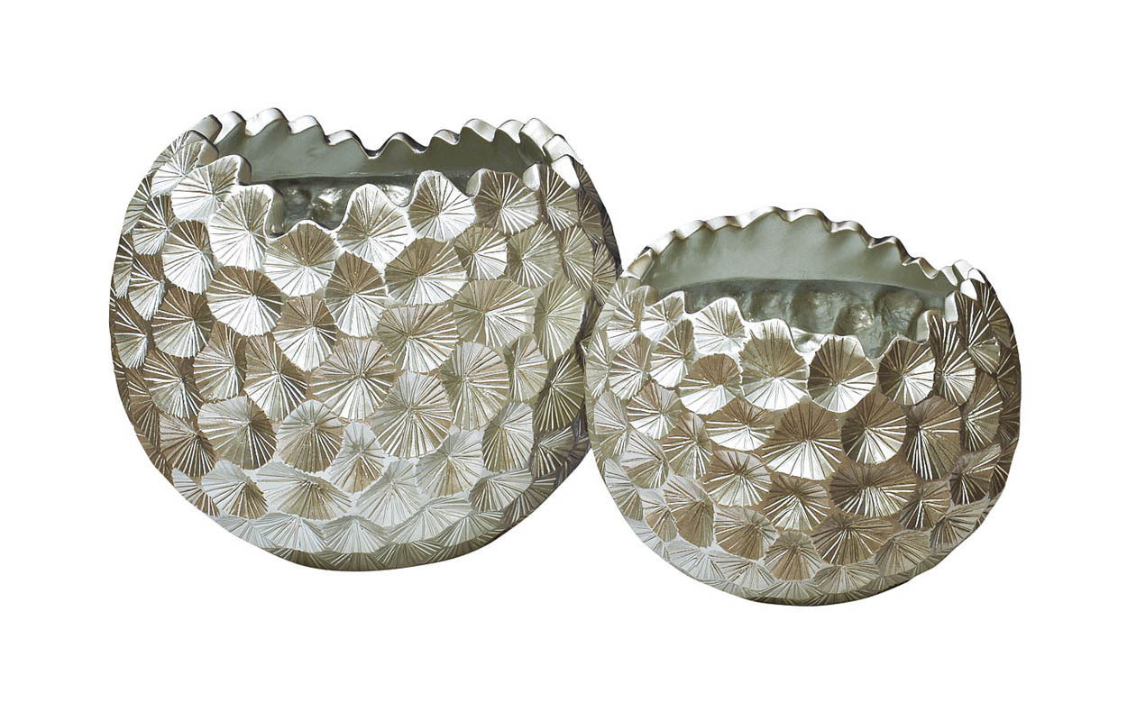 Кашпо серебряное Garda Decor ZS-C1032-18
